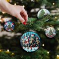 thumbnail image 4 of AUDeals Personalized Christmas Ornament Custom Photo and Name 2D Acrylic Tree Decor Flat Hanging Ornament for Family Couple Home and Wall Christmas Decoration Gift, 4 of 9