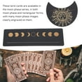 thumbnail image 4 of Wooden Tarot Card Stand Holder, 2 Pieces Moon Phase Tarot Card Altar Stand Tarot Card Holder Stand Rectangle Moon Shape Display Wooden Card Stand  Witch Divination Tools, 4 of 8