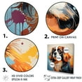 thumbnail image 3 of Designart "Pondering Pekingese Portrait II" Animals Dog Floater Framed Wall Art Living Room, 3 of 5