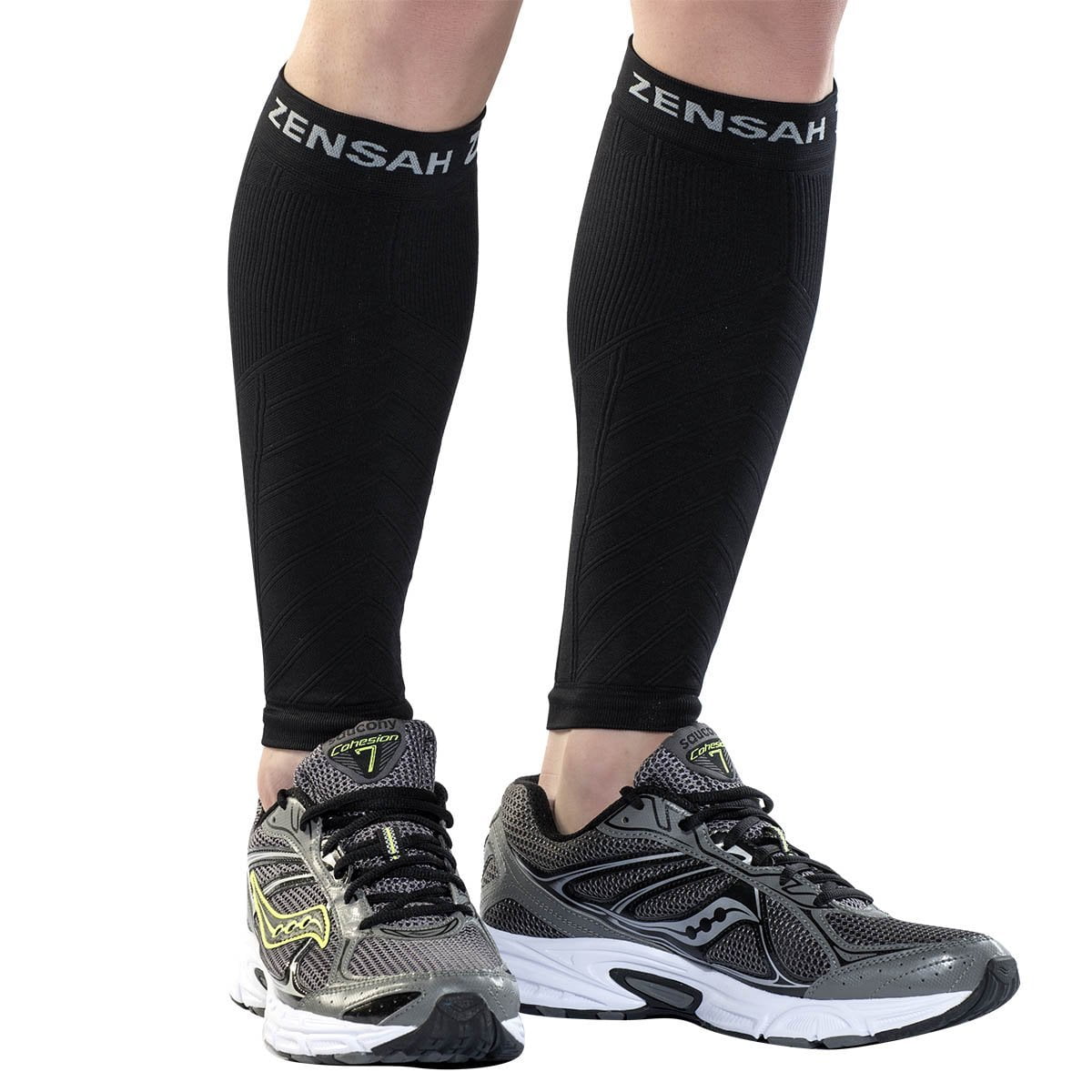Zensah Running Leg Compression Sleeves Shin Splint, Calf Compression