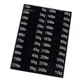 thumbnail image 1 of Etiquetas para pilas de pesas,Etiqueta adhesiva de etiquetas de pila de pesas para equipos de gimnasio,Vinilo decorativo números blancos sobre fondo negro,Etiqueta de peso del equipo, 1 of 8