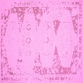 thumbnail image 1 of Ahgly Company Indoor Square Abstract Pink Contemporary Area Rugs, 7' Square, 1 of 4