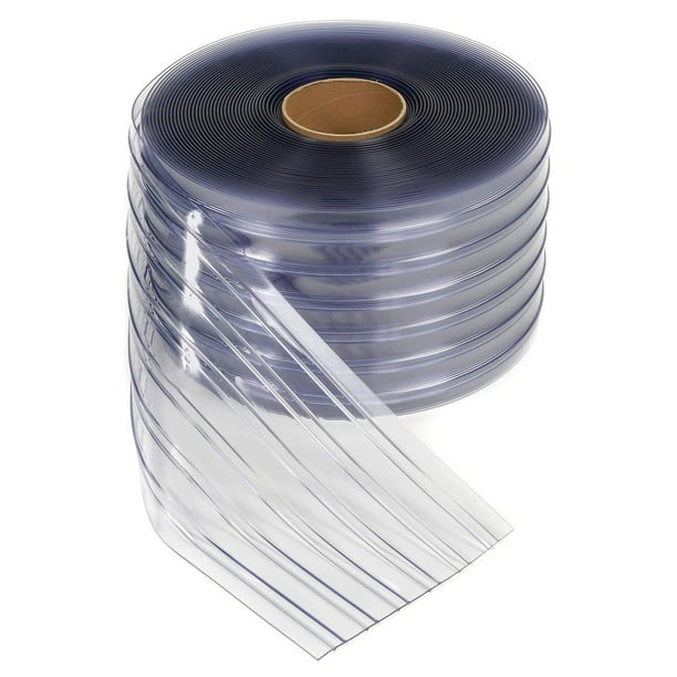 TMI 12" x 150' x .110" PVC Strip Curtain Bulk Roll, Scratch Resistant