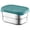 Mint Green, variant on Stainless Steel Food Storage Container, Small Lunch Container Snack Box with Patterned Silicone Lid, Reusable Condiment Storage Cup for Home, Travel & Meal Prep, 1pc, 3.72 fl oz