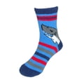 thumbnail image 2 of Jefferies Socks Children's Dinosaur Shark Slipper Socks (2 Pair Pack), 2 of 5