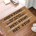 thumbnail image 5 of Welcome Mats for Front Door Outdoor Entry Funny Concert Persuasion She'S Fine She Wasn'T Doing Anything Funny Cute Doormat Door Mat Welcome Friends Doormat Funny Doormat New Home Door Mat, 5 of 7