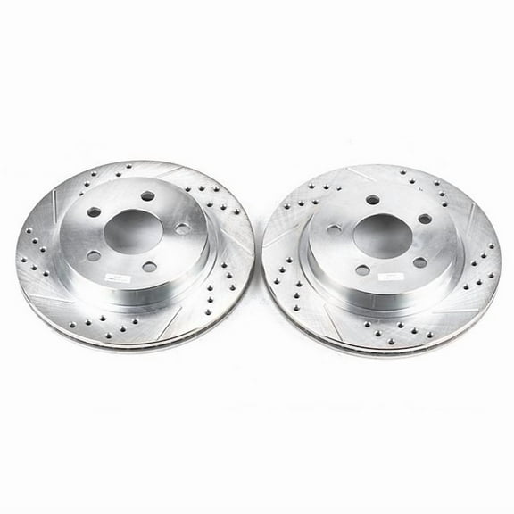 Power Stop AR8249XPR Evolution Drilled & Slotted Rotors -Rear