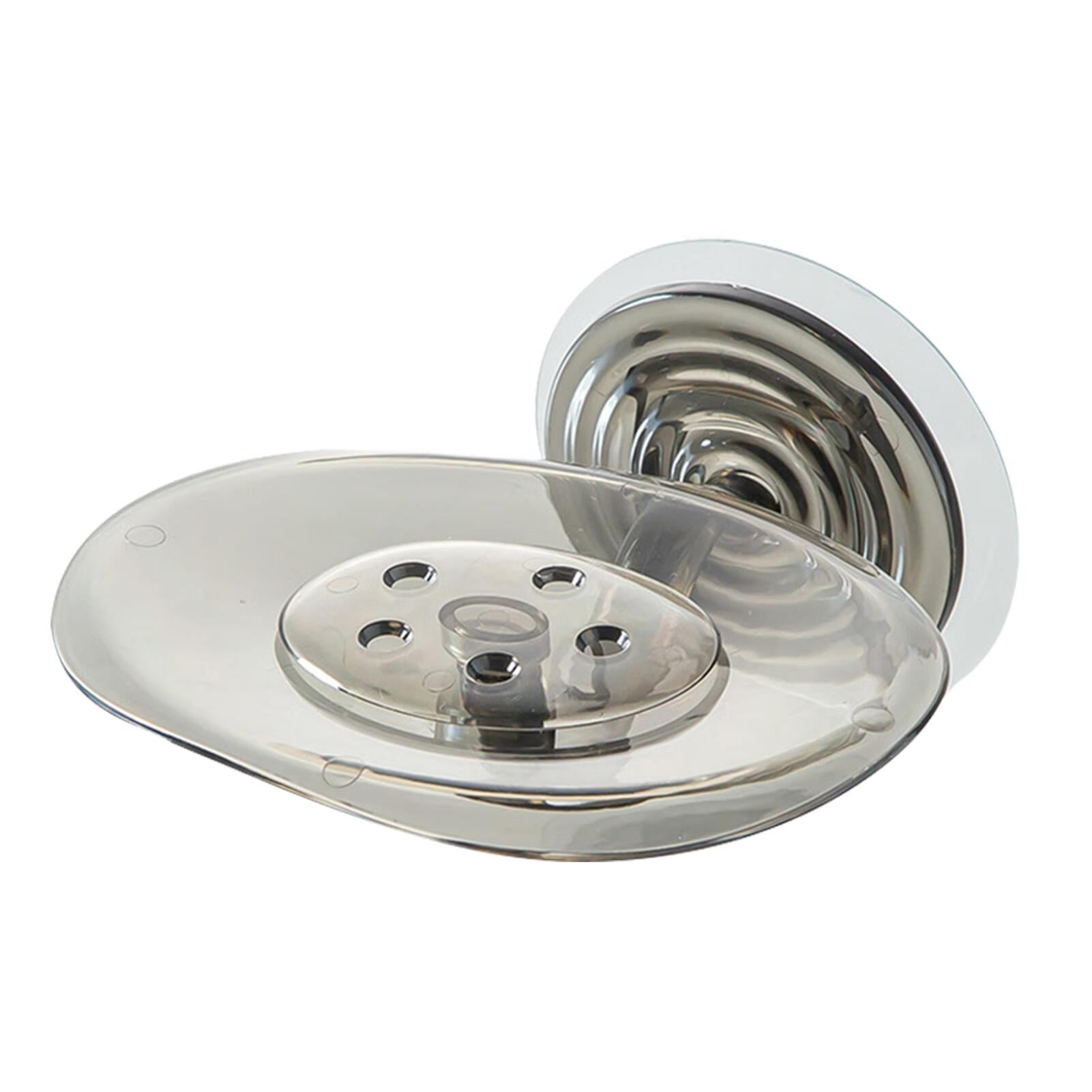 Megawheels Soap Tray for Shower Suction Bathroom Wall Lotus Leaf