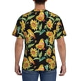 thumbnail image 3 of Vsdgher Sunflowers And Bird Print Men's Dry Fit Mesh Athletic Shirts Moisture Wicking Tennis T-Shirt Tops, 3 of 9
