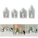 thumbnail image 2 of Set of 4 Ornament Moulds Silicone Crafting Mold Number House Shape Resin Art Moulds Candle Holder Mold for Candlestick, 2 of 4