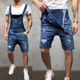 thumbnail image 4 of Men Overalls Short Suits One Piece Jeans Jumpsuits Trousers Denims Dungarees, 4 of 5