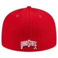 thumbnail image 4 of Men's New Era Scarlet Ohio State Buckeyes 59FIFTY Fitted Hat, 4 of 6