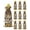Yellow, variant on Cute Dog Claws Burlap Wine Bags 10 PCS, Farmhouse Brown Wooden Grain Puppy Pawprints Wine Gift Bags Bottle Covers with Drawstring for Holiday Party Wedding Birthday, Reusable Champagne Bottle Bag