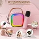 thumbnail image 2 of Bocina JYX, Altavoz Bluetooth Portátil con 2 Micrófonos Inalámbricos, Luces RGB, Bocina Bluetooth Compatible con Entrada TF/AUX y voz Mágica Divertida, K12, 2 of 12