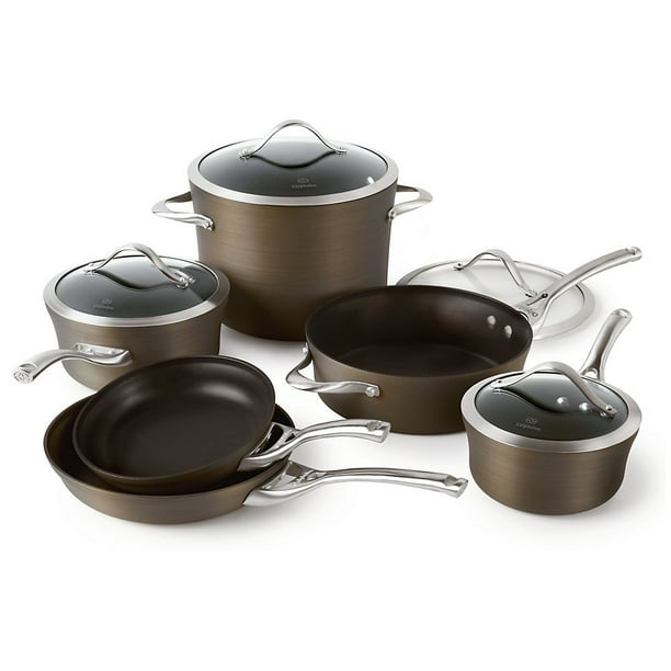 Calphalon Contemporary Bronze Nonstick 10 Piece Cookware Set