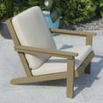 thumbnail image 4 of Flash Furniture Charlestown Adirondack Outdoor Club Chair - Natural/Cream, 4 of 12