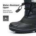 thumbnail image 3 of Felabo Kids Boys Girls Waterproof Winter Warm Anti-snow Snow Boots (Toddler/Little Kid/Big Kid), 3 of 8