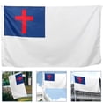 thumbnail image 2 of HOKARUA Christian Flag Christian Cross Flag Cross Flag Garden Flag Decorative Flag, 2 of 7