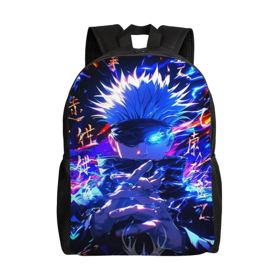 Ju-jutsu Gojo Kai-sen Lightweight Backpack Laptop Shoulder Bags Daypack Bookbag Travel Women Men