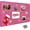 Pink, variant on Large Bulletin Board - Foldable 96x48 Inches Cork Board Alternative with 20 Push Pins and 237 Pcs Glitter Letters, 8' x 4' Self-Adhesive Felt Bulletin Board for Wall, Home Office Decor Grey,96" x 48"