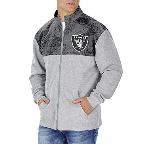 Zubaz Officially Licensed NFL Men's Pullover Hoodie, Gray