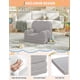 thumbnail image 5 of QinaQin Sofá infantil 2 en 1 convertible, sillón para toddler con tela teddy fleece suave, se despliega como camita cómoda para cuarto de juegos, guardería o regalo de cumpleaños, 5 of 7
