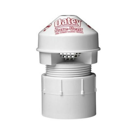 Oatey 1-1/2 in. Air Admittance Valve with PVC Adapter 6 DFU Capacity in White - 39228