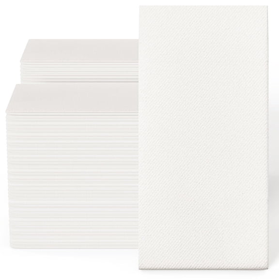 200 Pack Disposable Guest Towels Soft and Absorbent Linen Feel Paper Hand Towels Decorative Bathroom Hand Napkins for Kitchen, Parties, Weddings,Halloween