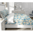 thumbnail image 4 of DOJLIO Brilliant Flowers Duvet Cover Queen Size Mystery flower Bedding Sets Flower Print Bedclothes Room Decor Farmhouse Style for Adult Men Women No Comforter, 4 of 5