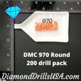 thumbnail image 2 of DMC 970 ROUND 5D Diamond Painting Drills Beads DMC 970 Light Pumpkin Orange, 2 of 3