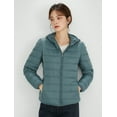 thumbnail image 2 of Wenseny Women’s Quilted Down Hooded Puffer Coat Warm Outdoor Parka Anorak Peacock XL, 2 of 8
