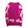 thumbnail image 2 of Suéter de cuello alto para perro con estampado de corazón, 2 of 6