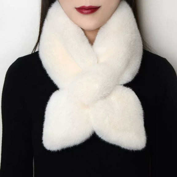 Women's Fashion Versatile Solid Color Thick Warm Scarf Neck Gaiter Windproof Neck Warmer And Pattern Scarfs for Women