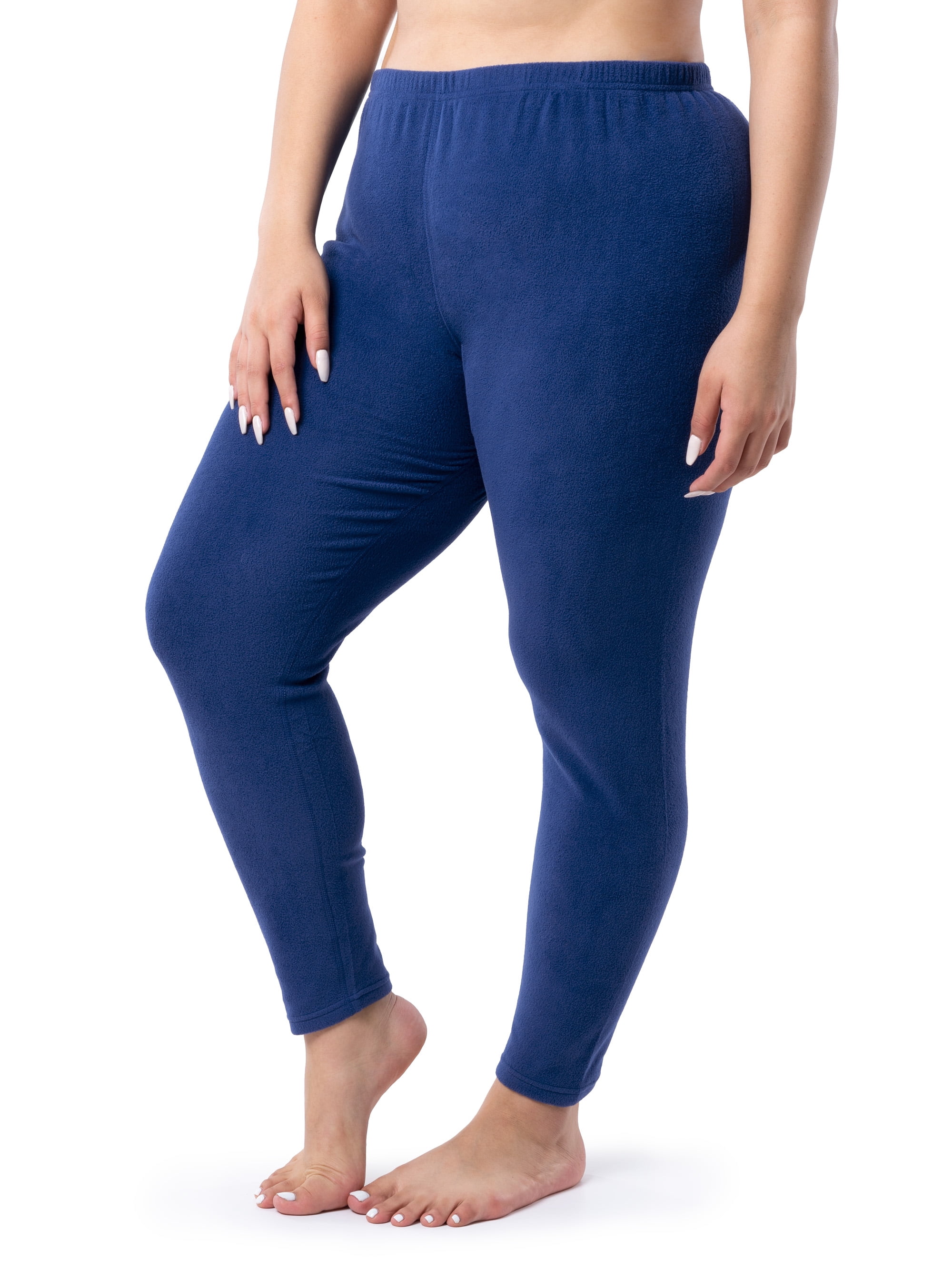 Fruit of the Loom Women's & Women's Plus Stretch Fleece Thermal Top and Bottom Set