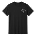 thumbnail image 6 of YUGYXL Shirts for Men Cowboys Letter Print T Shirt Vintage Rodeo Graphic Tee Summer Short Sleeve Tee Top Black S, 6 of 6