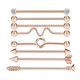 thumbnail image 1 of Industrial Barbell pendiente cartílago cuerpo Piercing joyería tapones 38mm 1-1/2 pulgadas - Sunnimix Aretes de acero inoxidable, 1 of 6