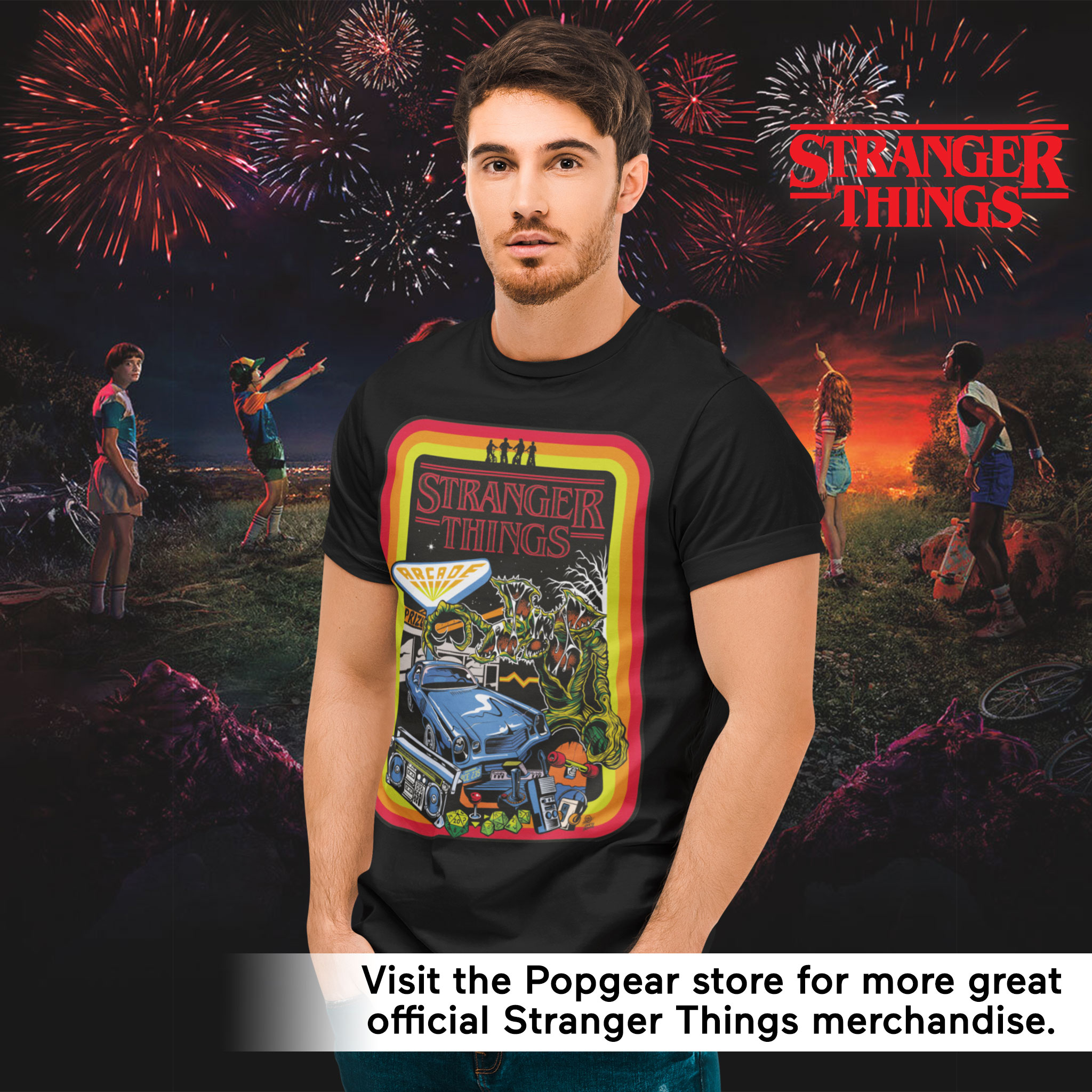 Stranger Things Demogorgon Arcade Men's 