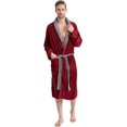 thumbnail image 1 of Men's Soft Plush Fleece Classic or Hooded Robe with Front Pockets, 1 of 7