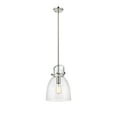 thumbnail image 3 of Innovations Lighting  Newton Bell - 1 Light 10" Stem Hung Pendant Clear/Polished Nickel, 3 of 5