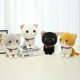 thumbnail image 4 of Muñeco de peluche de gato de dibujos animados Lindo gatito de peluche Juguete de tela Gato Juguete de peluche tierno (Blanco), 4 of 5