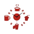 thumbnail image 1 of Frameless DIY Wall Mute Clock 3D Mirror Surface Sticker Home Office Decor, 1 of 4