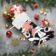 thumbnail image 6 of Coolnut Christmas Stockings Family Holiday Party Personalized Gift Black and White Bear Christmas Stockings Christmas Decorations Mantel Decor, 17.71"x12.20" 1PCS, 6 of 7