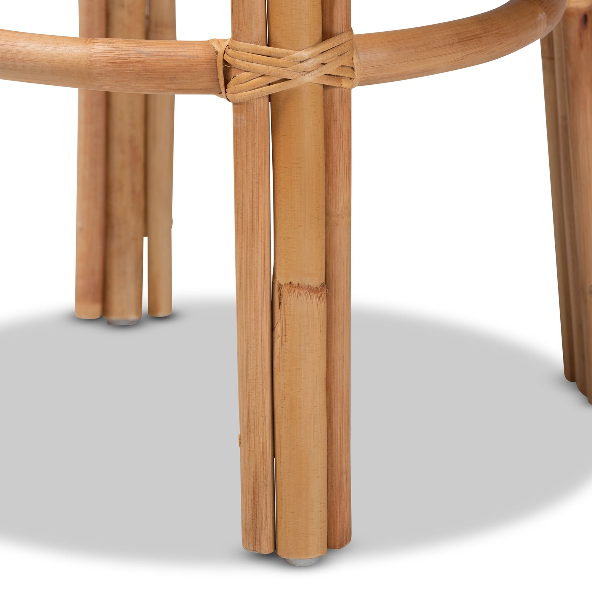 bali & pari Orchard Rattan BOHO Bar Stool, Natural Brown