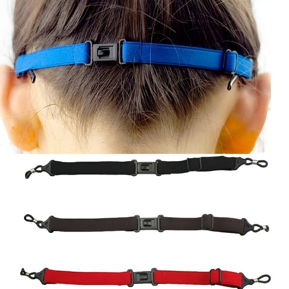 GJX 4Pcs Adjustable Elastic Sport Strap Eyeglasses Anti-slip Fixing Glasses Strap Holder