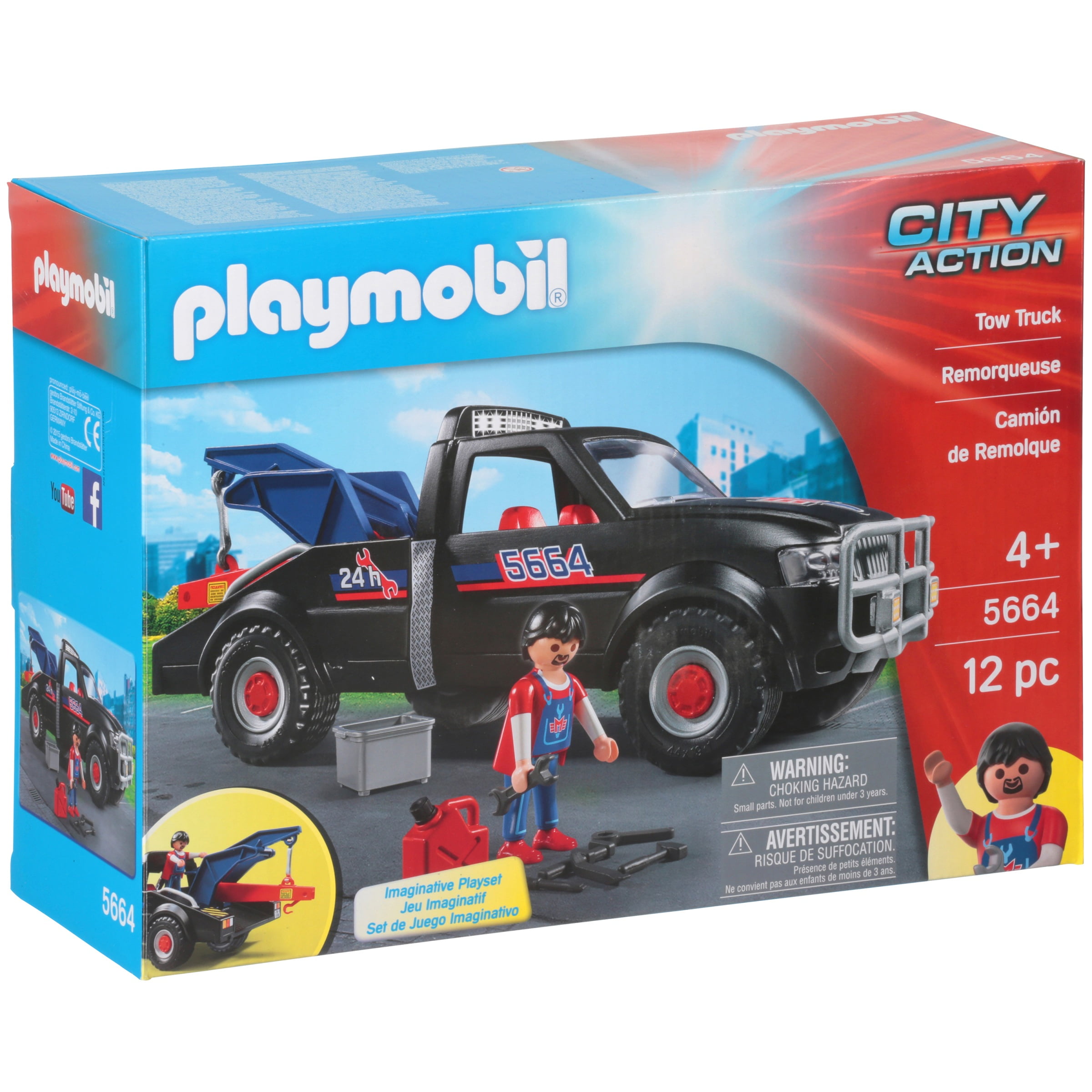 PLAYMOBIL Tow Truck Building Set Toys Games 689742192282 | eBay