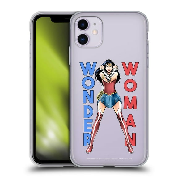 Head Case Designs Officially Licensed Wonder Woman DC Comics Character Art Stand 2 Soft Gel Case Compatible with Apple iPhone 11