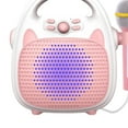 thumbnail image 1 of Máquina para niños Niñas Niños Juguetes para recargables Interior EstiloB Rosa perfke máquina de karaoke bluetooth, 1 of 8