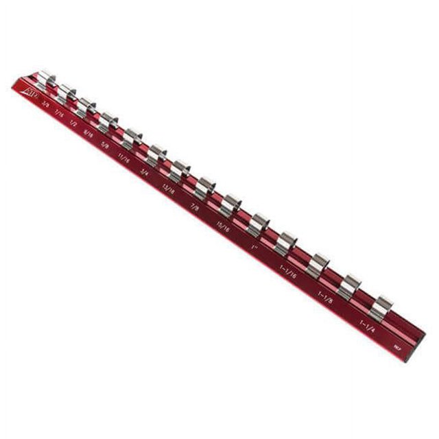 ATD Tools ATD-9312 0.5 in. SAE Magnetic Aluminum Socket Rail