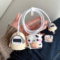 thumbnail image 4 of 3D Cartoon Dinosaur Shark iPhone13 14PRO PD20W 18W Charger Protective Case iPad USB Data Cable Cow Bobbin Winder christmas tree, 4 of 6