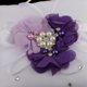 thumbnail image 5 of Almohada para boda, cojín de encaje satinado, 20x20cm , Morado Púrpura Yotijar Almohada de anillo de bodas, 5 of 10